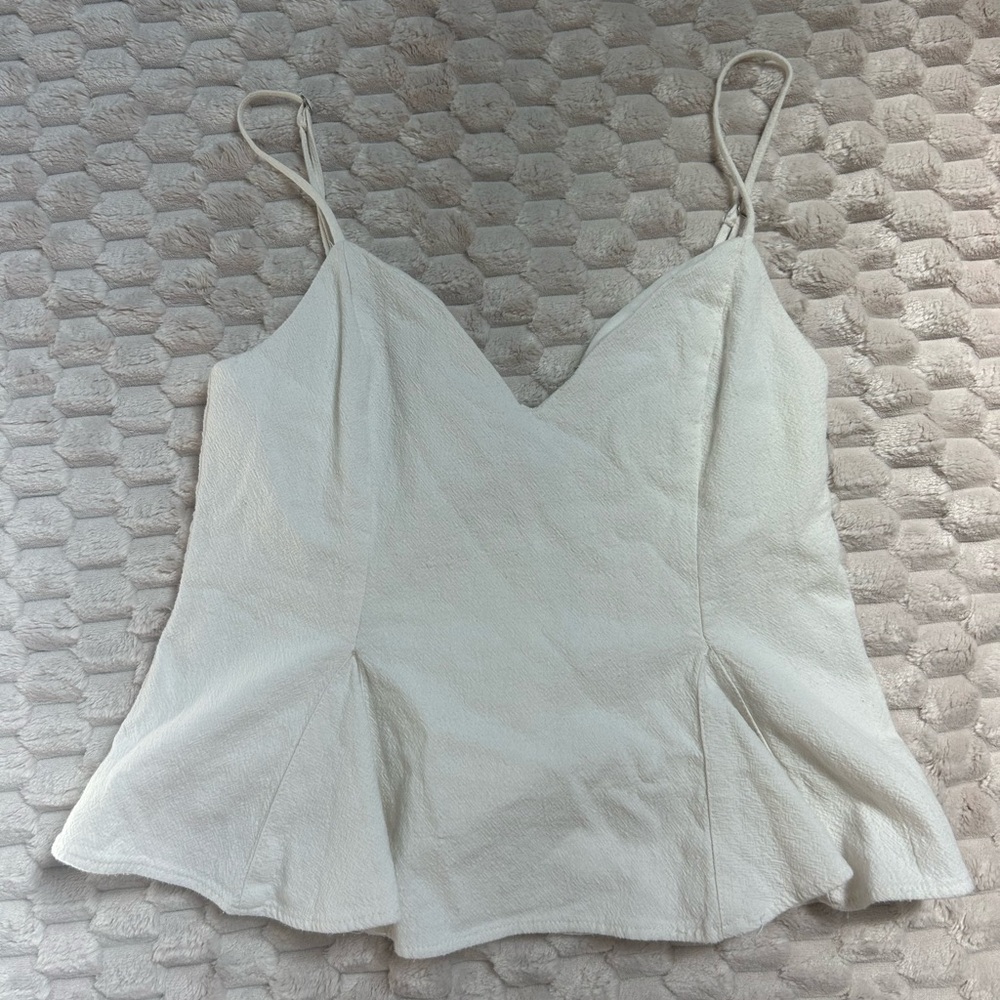 Zara Beige Textured Blouse